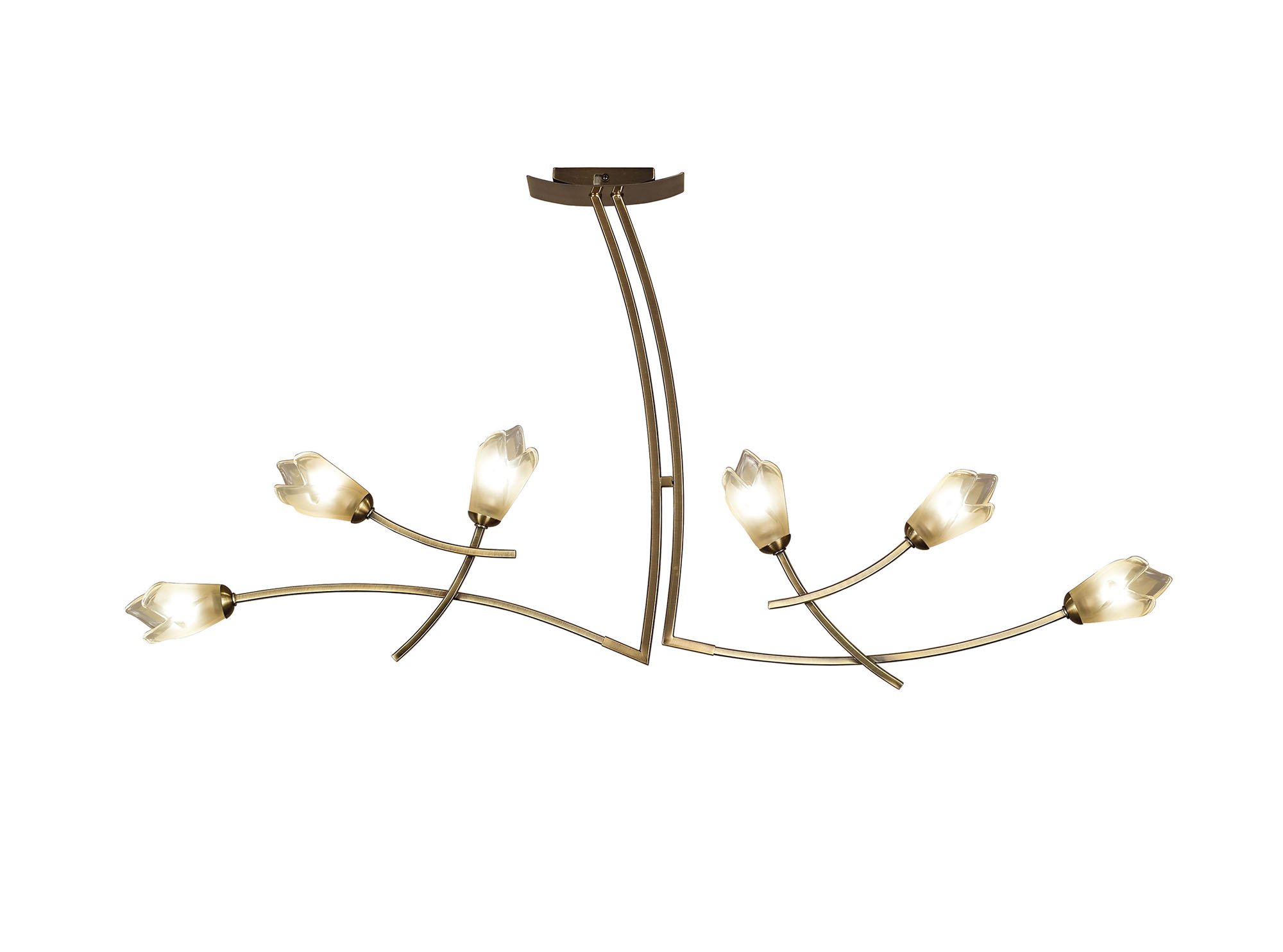 Pietra Antique Brass Ceiling Lights Mantra Linear Fittings